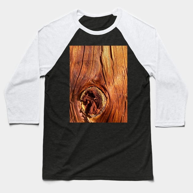 Wood Bark Wood Trunk Nature Baseball T-Shirt by BurunduXX-Factory